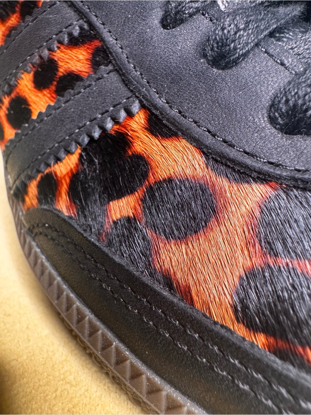 adidas Women’s Leopard Print Samba Sneakers - Picture 7 of 8